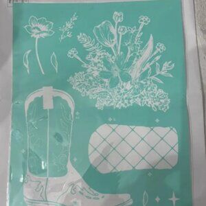 Boots and Bling Cowgirl Thing Chalk Couture Transfer